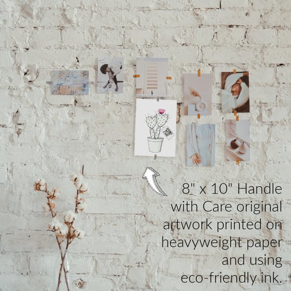 Original Artwork 8 x 10 Print On Heavyweight Paper Wall Art Unframed Home Decor - Picture 2 of 5